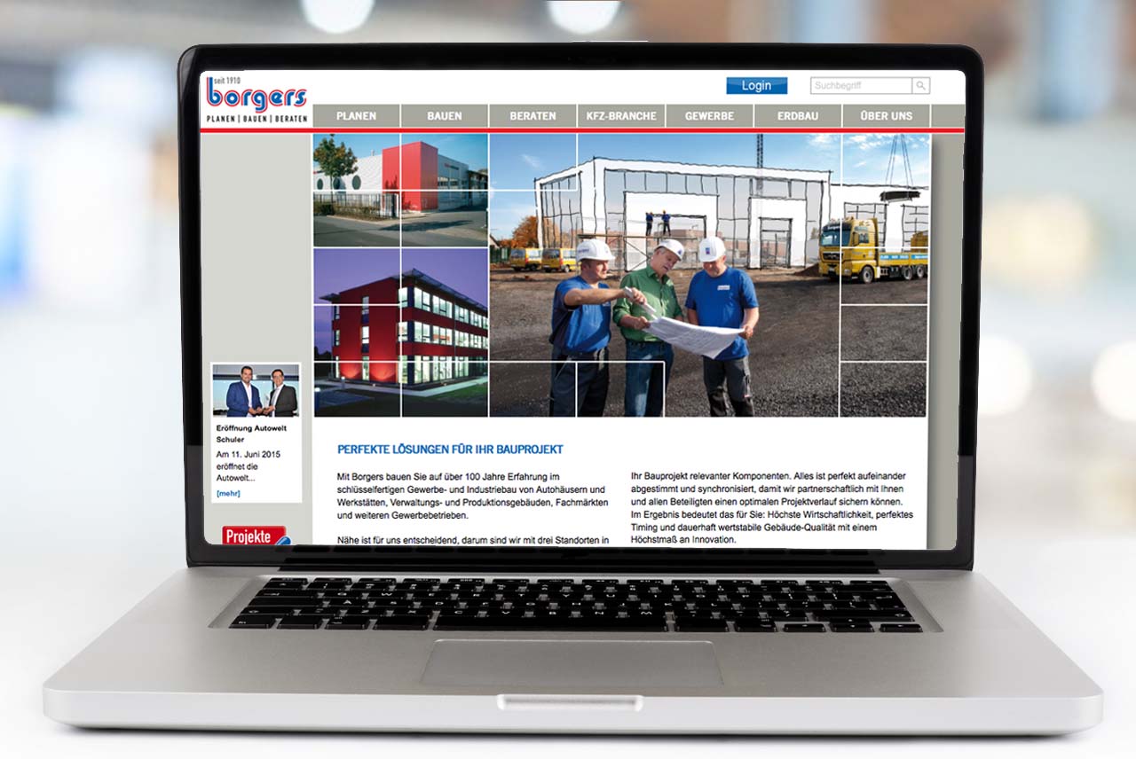 Borgers - Internetseite