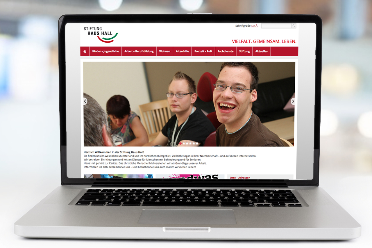 Stiftung Haus Hall - Internetseite